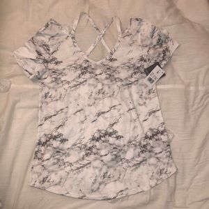 Grayson Threads White Marble T Shirt size Small